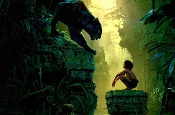 The Jungle Book (2016) Bagheera & Mowgli