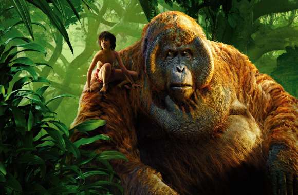 The Jungle Book 2016 King Louie & Mowgli wallpapers hd quality