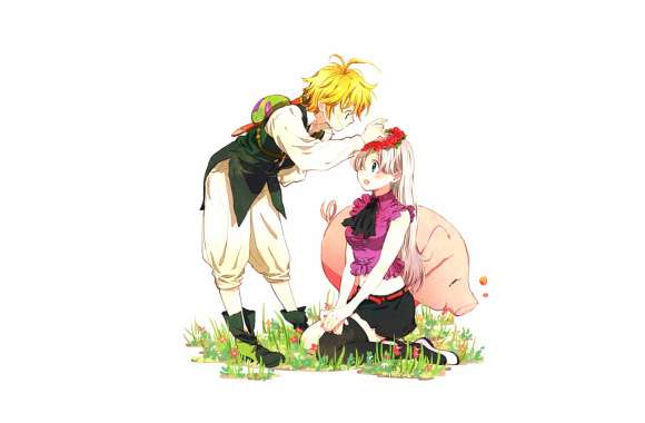 The Seven Deadly Sins Meliodas & Elizabeth