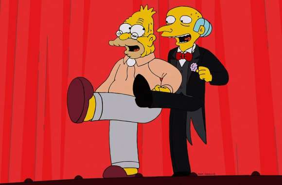 The Simpsons Montgomery Burns & Grampa Simpson