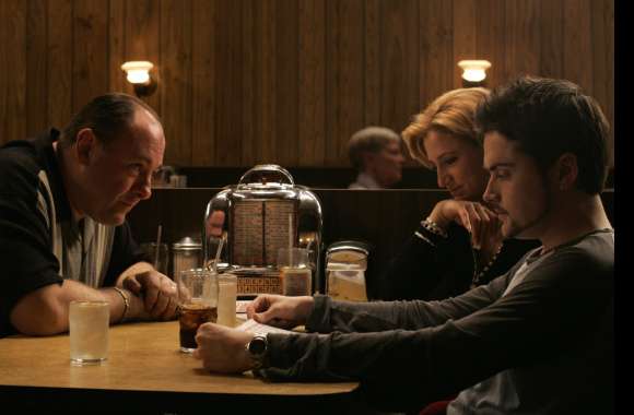 The Sopranos Intense Scene - HD TV Show Wallpaper