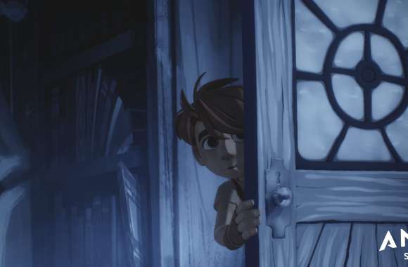 The Wingfeather Saga HD Desktop Wallpaper - Mysterious Door Peek