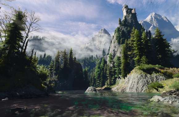 The Witcher 3 - Kaer Morhen Lake wallpapers hd quality