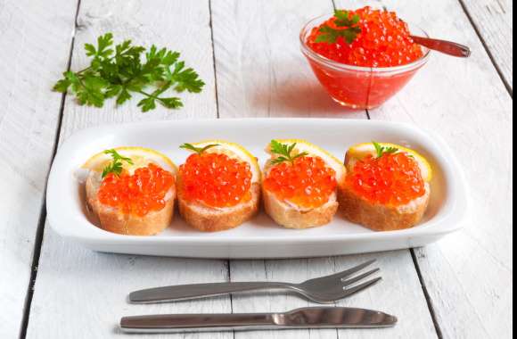 Toast Food Caviar