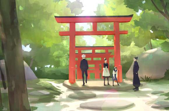 Torii Suguru Geto Riko Amanai Misato Kuroi Satoru Gojo Anime Jujutsu Kaisen