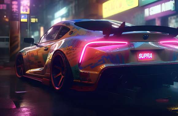 Toyota Supra Neon wallpapers hd quality