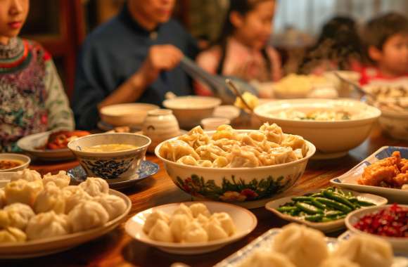 Traditional Family Dinner Feast