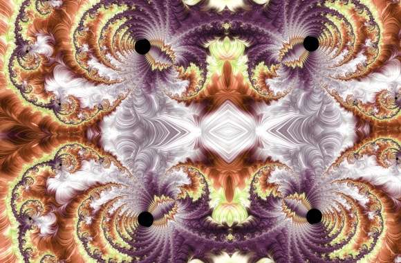 Trippy Psychedelic Fractal Wallpaper - Life Burst