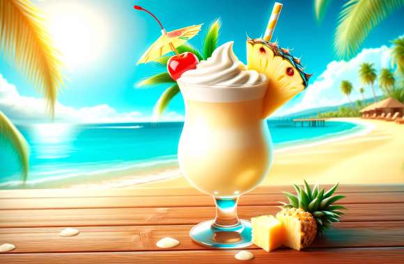 Tropical Pina Colada Paradise