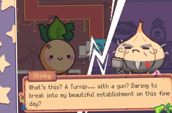 Turnip Boy Bank Heist Adventure - HD Video Game Wallpaper