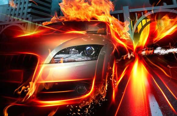 Urban Fantasy Flame Vehicle