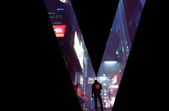 V (Cyberpunk) Poster