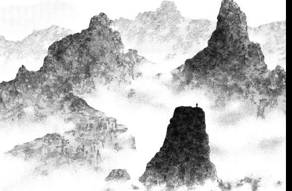 Vagabond Manga-Inspired Mountainous Landscape