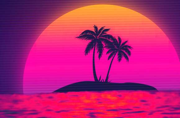 Vaporwave Sunset