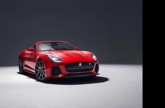 Vehicle Jaguar F-Type SVR Convertible wallpapers hd quality