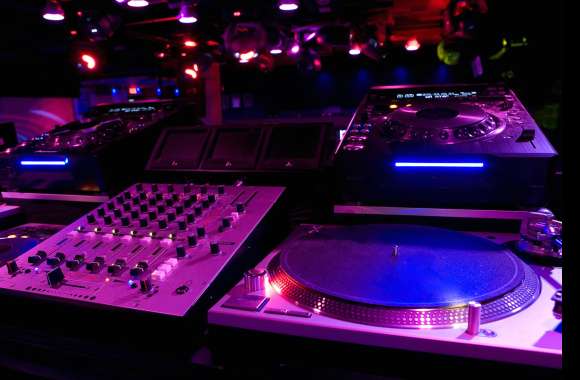 Vibrant DJ Decks