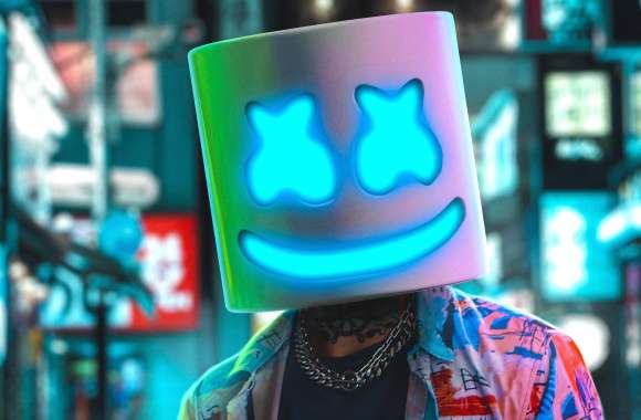 Vibrant Marshmello for Desktop Background