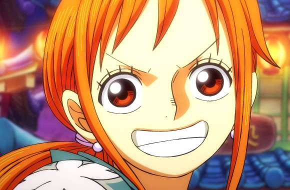 Vibrant Nami from One Piece wallpapers hd quality