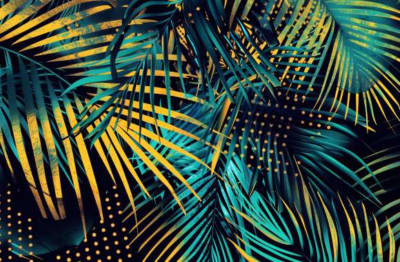 Vibrant Palm Leaf