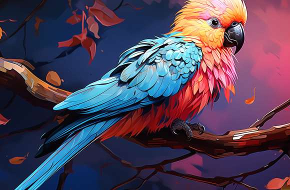 Vibrant Parakeet – Exotic Bird Background wallpapers hd quality