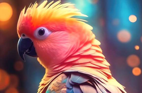 Vibrant Parrot - Exotic Bird Desktop Background