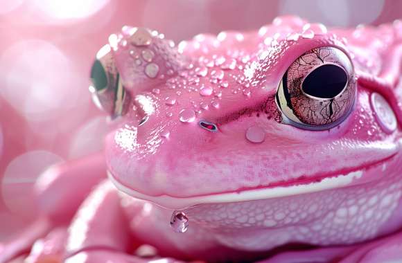 Vibrant Pink Frog wallpapers hd quality