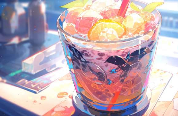 Vibrant Slurpee Bliss -