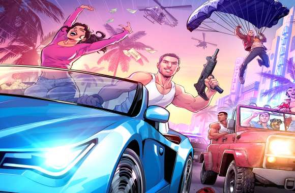 Video Game Grand Theft Auto VI Rockstar Games Jason (Grand Theft Auto) Lucia (Grand Theft Auto) 8k Ultra