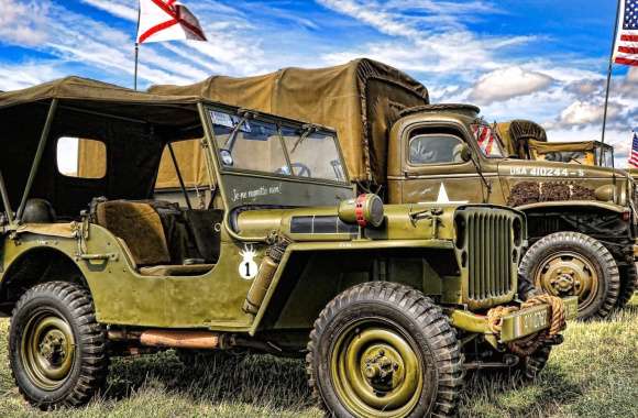 Vintage Military Jeep