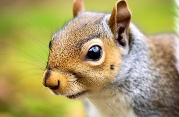 Vivid Squirrel Close-Up