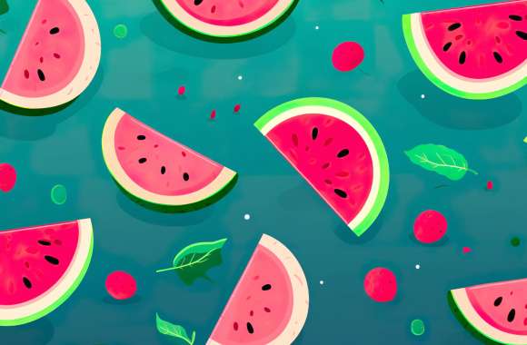 Wallpaper Watermelon Pattern wallpapers hd quality