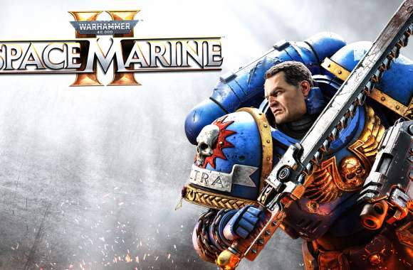 Warhammer 40K Space Marine 2 Key Art wallpapers hd quality