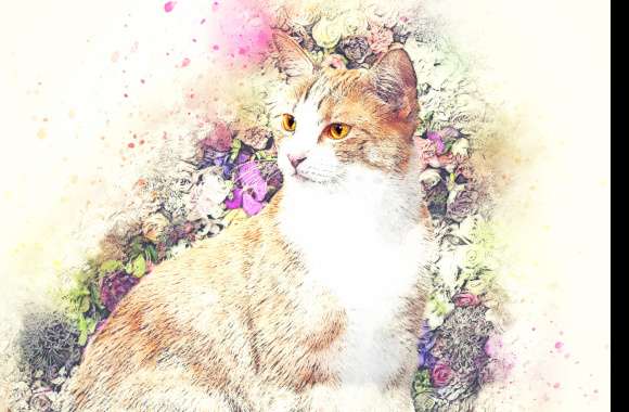 Watercolor Cat