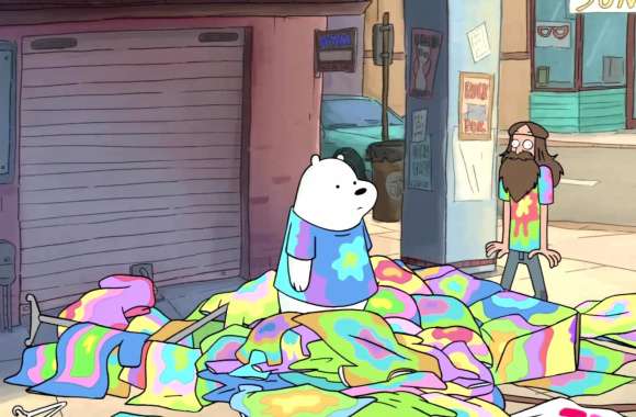 We Bare Bears – Ice Bear and Colorful Tees