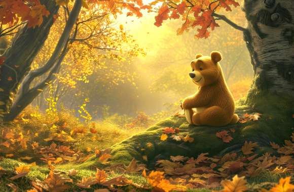 Winnie the Pooh Autumn Forest