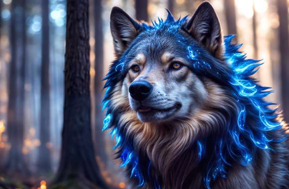 Wolfdog AI art