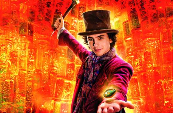 Wonka-Themed Featuring Eccentric Character in Top Hat