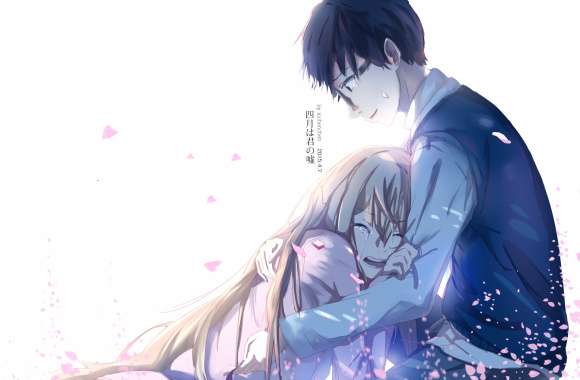 Your Lie in April HD Tearful Embrace