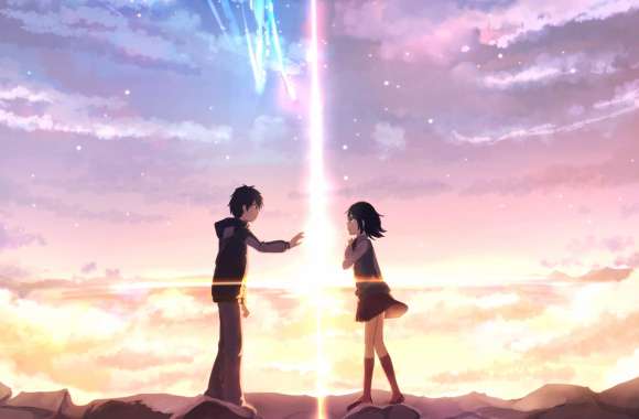 Your Name - Taki & Mitsuha Comet Scene