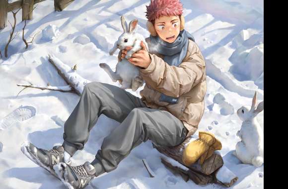 Yuji Itadori in Winter Wonderland - Jujutsu Kaisen