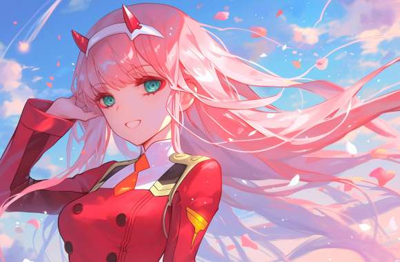 Zero Two in Blissful Skies