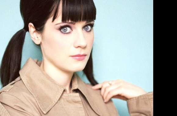 Zooey Deschanel A Captivating Celebrity Portrait