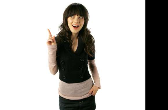 Zooey Deschanel Fun and Playful Moments wallpapers hd quality