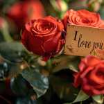 A bouquet of red roses representing love desktop wallpaper