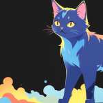 Cat Drawing mobile wallpapers
