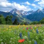 Flower Meadow Alps new wallpapers