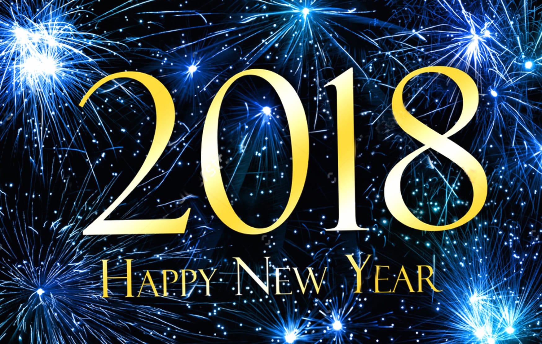 2018 Happy New Year Fireworks wallpapers HD quality