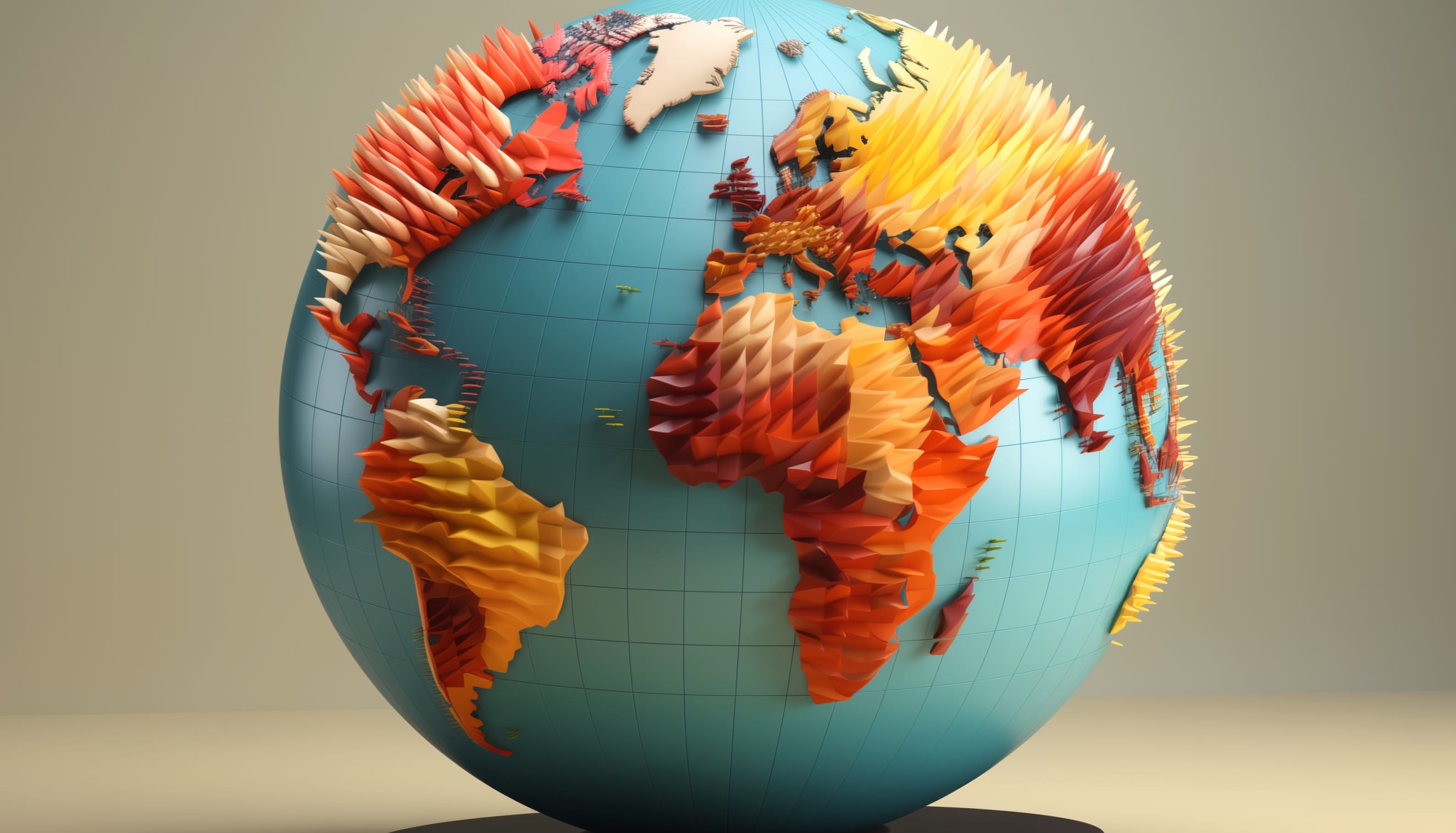 3D Globe Art HD Desktop Wallpaper at 1536 x 864 HD size wallpapers HD quality