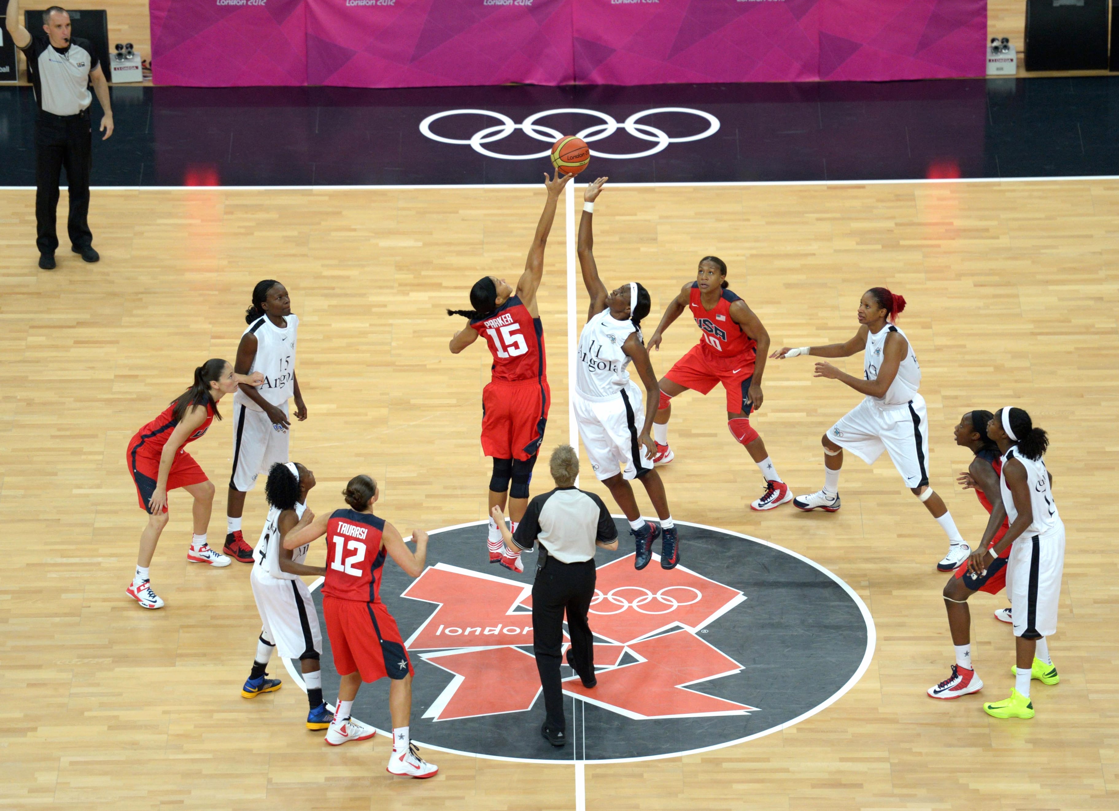 4K Ultra HD Basketball Action at the Olympics at 1024 x 1024 iPad size wallpapers HD quality