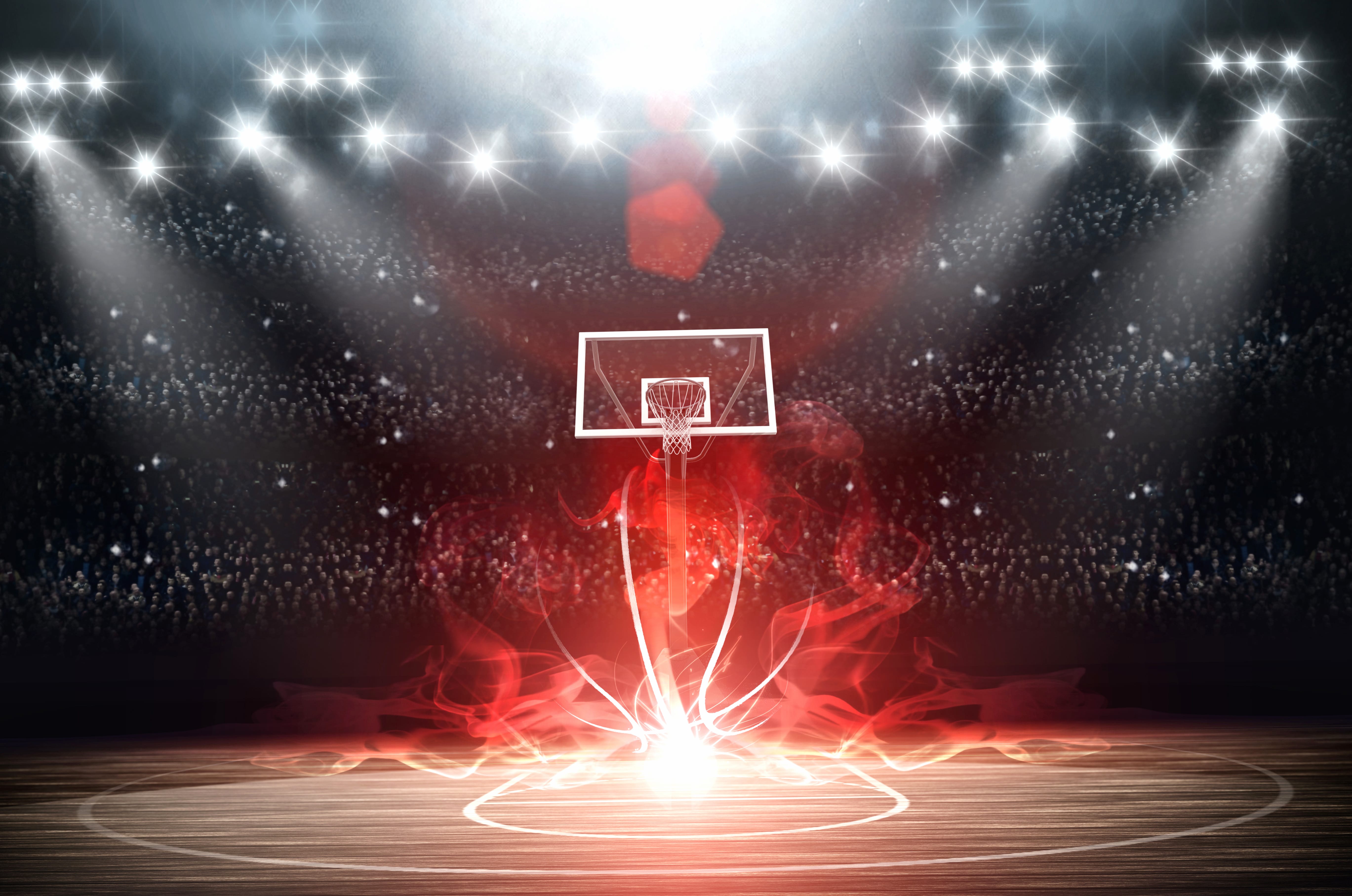 4K Ultra HD Basketball Court Wallpaper at 320 x 480 iPhone size wallpapers HD quality